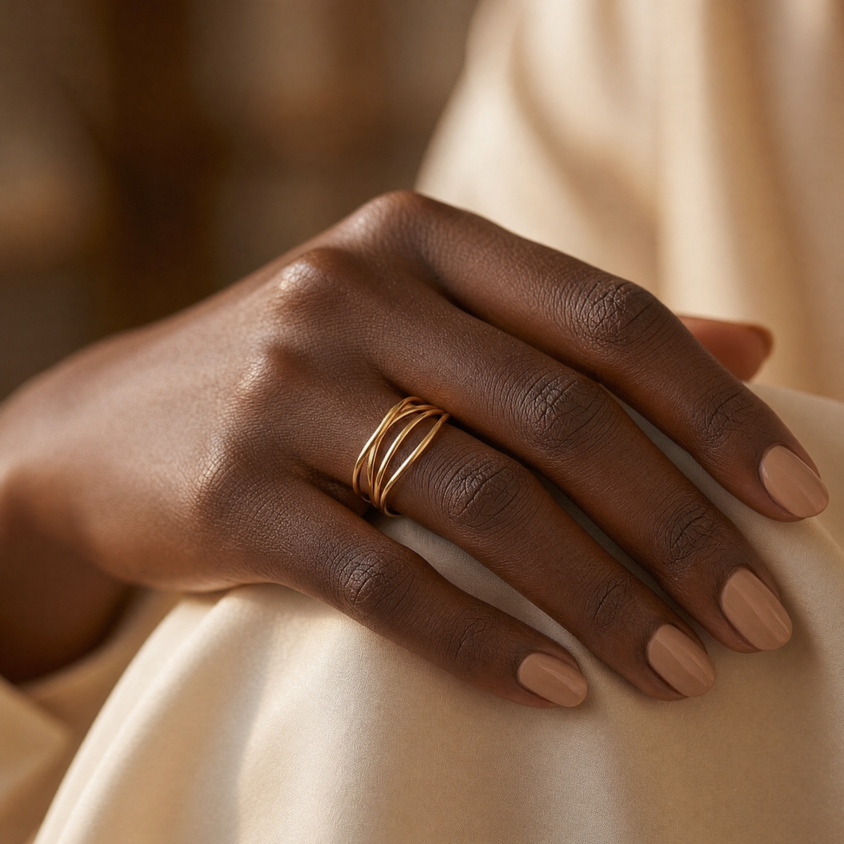 Gold Minimalist Wrap Ring