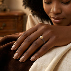 Gold Filigree Pearl Ring