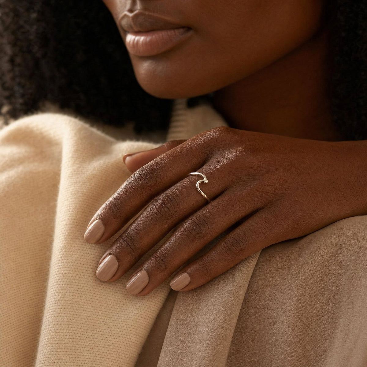 Silver Minimalist Open Ring
