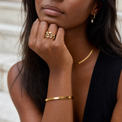 Gold Leaf Motif Ring